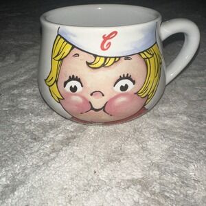 Vintage 1998 Campbell Soup Kid Collectible Mug Cup Bowl Houston Harvest 24 Oz